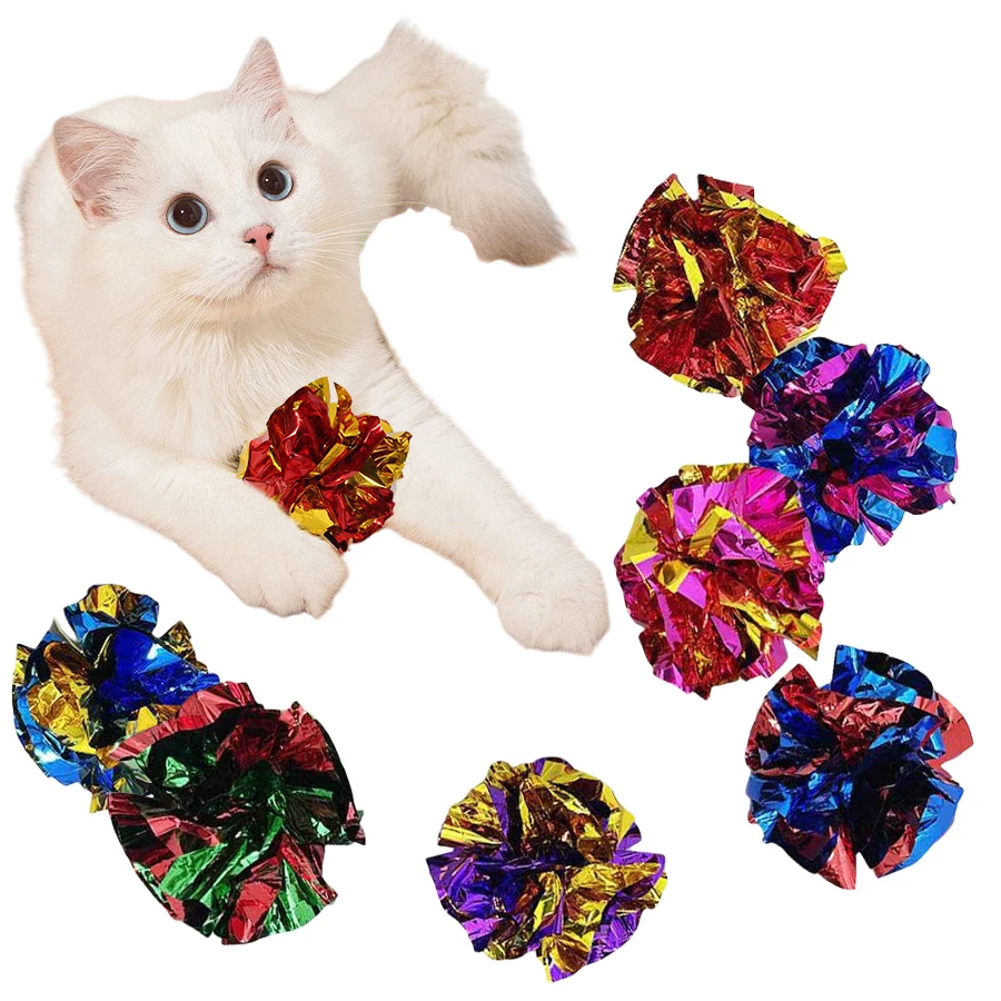 5/10Pcs Crinkle Ball Cat Toys  - Laser Pointer Cat Toy Automatic recension och pris